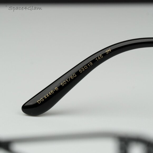 BRAND NEW D&G DG4446B 501/6G Black Gray Mirrored Black Square Women Sunglasses